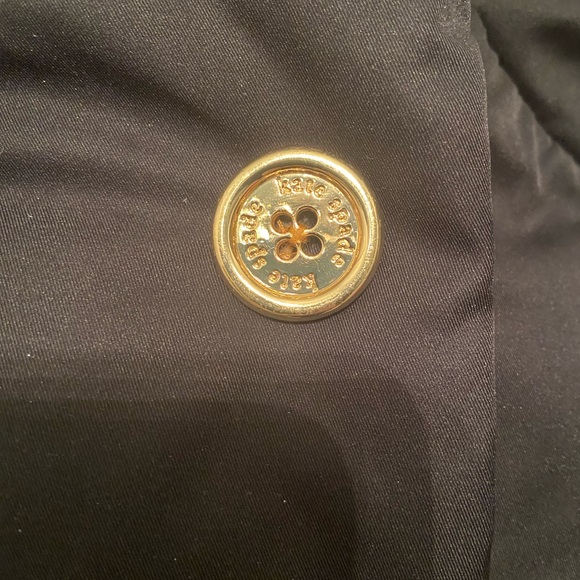 Kate Spade ♠️ Black Down Filled Puffer Bow Coat - Picture 3 of 9